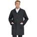 VOGRYE Professional Lab Coat Unisex Black Large - Long Sleeve White Men Women - Buy Online on GoSupps.com