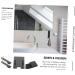 KITANDOVE 2pcs No Punching Hook Clothes Rack Bathrobe Towel Shower Door Hook Storage Hooks Stainless Steel 18X4.2CM Black2 - Buy Online on GoSupps.com