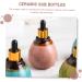 Angoily Ceramic Essential Oil Pot Essential Oil Holders Essential Oil for Hair Essential Oil Bottle Dropper Vials Liquid Containers Ceramics Pink Dropper Bottle Empty Bottle - Buy Online on GoSupps.com