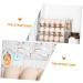 KOMBIUDA Refrigerator Egg Rack Egg Storage Box Plastic Serving Tray Vanity Organizers and Storage Egg Container for Refrigerator Transparent 26X20X10CM - Buy Online on GoSupps.com
