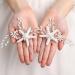 Silver Pearl Starfish Wedding Hair Pins - Bridal Hair Accessories (2 PCS) - Buy Online on GoSupps.com