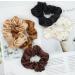 Unifinds Small Satin Scrunchies Pack - 5pc Hair Ties Set for Women, Girls, Kids - Black/Brown/Beige Colors - Elastic Hair Bands for Ponytail - Scrunchie Accessories - Buy Online on GoSupps.com