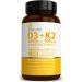 High Strength Vitamin D3 4000iu + K2 100ug 120 Vegetarian Tablets by HOWARD & JAMES - Buy Online on GoSupps.com