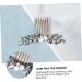 DOITOOL 1pc Rhinestone Disc Hair Comb Rhinestone Side Comb Crystal Ab Rhinestones Wedding Hair Accessories Rhinestone for Hair Wedding Hair Clip Hair Pin Wedding Dress Alloy Headgear Bride - Buy Online on GoSupps.com