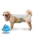Cool vest dog with 2 gel ice bag dog cooling vest reflective and breathable cooling coat cooling jacket for large dog cooling collar cooling sun protection summer gray xl