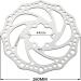 Teyssor 160mm Bike Disc Brake Rotor | 6 Bolts | Silver Finish - Ideal for Road, Mountain, BMX, MTB - Buy Online on GoSupps.com