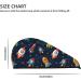 Hair Towel Wrap with Button - Quick Drying Towel Turban for Effortless Hair Drying (Spaceships and Stars - Buy Online on GoSupps.com