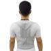 Back Support Belt Men Women Adjustable Posture Corrector Lumbar Back Support Brace Silver XL