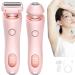 Elorixa Shaver Elorixa The Smooth Shave Pro Beauty Glide Pro Shaver Silk Glide Razor 2 in 1 Elegance Portable Electric Shaver Razors for Women Men 6.5 x 2.0 x 1.3 Inch Pink