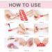 Semi Cured Gel Nails Strips 20 Stickers Nail Wraps Soft Long Lasting Self-Adhesive Gel Nail Stickers Waterproof Salon-Quality Gel Nail Strips for Nails French Tip Manicure UV/LED Lamp Required - Buy Online on GoSupps.com
