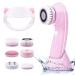 Facial Cleansing Brush 6-in-1 Electric cleanser for Exfoliating Massaging IPX7 Waterproof