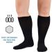Econazole Bariatric Non Skid Diabetic Socks for Men and Women - Extra Wide XL (2 Pairs), Black - Buy Online on GoSupps.com