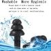 SEIWEI 20 Pairs Silicone Earplugs - Anti Noise & Snore Reduction | Waterproof Christmas Tree Shape Ear Plugs for Sleeping Swimming & Work (Lake Blue - Buy Online on GoSupps.com