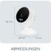 Alecto Smartbaby5 Baby Monitor Camera - WLAN Intercom Infrared Night Vision Motion Detection HD App Control - White - Buy Online on GoSupps.com