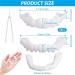 Brigt Cattle False Teeth Veneers - 2 Pairs Cosmetic Temporary Prostheses for Men & Women | Teeth Whitening with Mini Tweezers - Buy Online on GoSupps.com