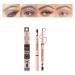 2 in 1 Double Ended Eyebrow Pencil Micro Percision Tip Fill and Defines Brows Natural Looking & Waterproof No Need to Sharpen Not Easy to Fade (Color : 04 Size : 1 size) 1 count (Pack of 1) 04