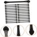 Baluue 25 Pcs Double Ended Eye Shadow Stick Makeup Beauty Tool Kits Eyeshadow Sponge Brush Plastic Black - Buy Online on GoSupps.com