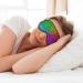 Colorful Glitter Print Sleep Eye Mask - Soft Blindfold with Elastic Strap for Travel & Night Sleeping - Buy Online on GoSupps.com