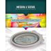 Freetune Foldable Shaving Bowl | Multi-Purpose Silicone & Rubber Pocket Size | Durable & Flexible Black Bowl for Travel - Buy Online on GoSupps.com