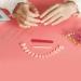 French False Nails 48Pcs Short Nude Full Cover Press on Nails with Jelly Glue - Pink | Nail Art DIY Kit for Women and Girls - Buy Online on GoSupps.com