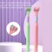 Buy 3-Sided Soft Bristle Toothbrush for Adults - Travel-Friendly Cleans Every Tooth - Yellow - Buy Online on GoSupps.com