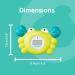Aycorn Digital Baby Bath Thermometer - LED Fahrenheit Water & Room Temperature Monitor with Safety Warning - Infant Floating Bath Toy - Buy Online on GoSupps.com