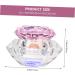 VINTORKY Clear Nail Polish 1pc nail art crystal cup nail tools manicure nail art cups crystal art glass crystal cup with lid self made crystal cup for nail art Hexagon Cups 7.5x6cm Pink - Buy Online on GoSupps.com