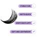 WENDY 60D+80D Cluster Lashes - DIY 3D Effect Eyelash Extensions (12-16mm) | Soft & Wispy Individual Lashes for Stunning Looks - Buy Online on GoSupps.com