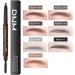 Eyebrow Pencil 2 Packs SMUSTY Waterproof Smudge-proof Eye Brow Makeup Kit with Eyebrow Brush Light Gray(#05) - Buy Online on GoSupps.com