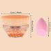 2 Pack Flat Top Kabuki Foundation Brush Set with Makeup Sponges - Pink Gold and Black - Buy Online on GoSupps.com