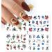 4 in 1 Sliders Wraps Winter Water Transfer Cute Snowflakes Abstract Leaf Penguin Bird Nail Stickers(01) Style01 - Buy Online on GoSupps.com
