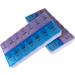 2 Pack Weekly Pill Organizer - Large 7 Morning & Evening Compartments for Medications & Supplements - Easy Access | International Shipping - Buy Online on GoSupps.com
