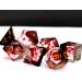 Haxtec Sharp Edge Red Blood Swirls DND Dice Set - Resin D&D Dice for RPG Dungeons and Dragons - Devil Soul Gift - Buy Online on GoSupps.com