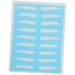 minkissy 8 Pairs Tools Stencils For Eyebrow Shaping Eyebrow Practice Skin Thrush Card Shaping