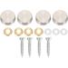 KVSERT 16 mm Stainless Steel Mirror Screw Cap (48 Pieces) - Buy Online on GoSupps.com