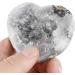 Natural Agate Geode Heart Shape Stone Crystals Halves Stones Slice Specimen Collection Loving Gifts 55-65mm Raw Stones and Minerals 1pc - Buy Online on GoSupps.com