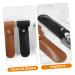 Premium Leather Razor Case | Shaver Storage Cover for Travel | Durable Protective Case | Ideal Gift for Dads | 16.5x4.2CM Black - Buy Online on GoSupps.com