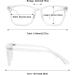 Blue Light Blocking Reading Glasses for Women & Men - Square Frame 1.25x Clear Eyeglasses - Buy Online on GoSupps.com