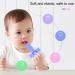 4pcs Silicone Baby Teether Set with Lanyard - Safe Teething Toys for Toddlers - Buy Online on GoSupps.com