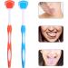 Milisten Plastic Tongue Scraper - Reusable Tongue Cleaner for Adults (Orange & Blue) - 2 Pack | International Shipping Available - Buy Online on GoSupps.com