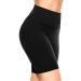 TNNZEET Cycling Shorts Women High Waist Short Sports Pants Opaque Shorts for Yoga Gym SM Black
