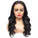 ZILING Body Wave 4x4 Lace Closure Human Hair Wig - 16 Inch Natural Black 150% Density Pre Plucked Brazilian Lace Front Wig for Black Women - Buy Online on GoSupps.com