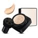 CC Cream Foundation Mushroom Head Air Cushion CC Cream Powder Foundation Full Coverage for Flawless Makeup Concealer Moisturizing Brightening Liquid Foundation BB Cream (Nature102#)