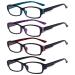 Eyekepper Reading Glasses - Stylish Reader Eyeglasses for Women Reading +1.75 4 Pairs Mix 1.75 x