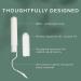 Veeda 100% Natural Cotton Tampons - Regular Absorbency Leak Proof BPA-Free Applicator Unscented Chlorine & Toxin Free - 48 Count | Eco-Friendly Feminine Care - Buy Online on GoSupps.com