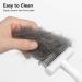 Aumuca Cat Grooming Brush for Long Haired Cats and Double Coat Dogs - Pet Deshedding and Dematting Tool for Removing Loose and Matted Fur - Undercoat Rake for Shedding and Grooming - White - Buy Online on GoSupps.com