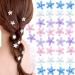 Myhiju 40pcs Flower Hair Clips Mini Claw Clips Crystal Hair Clip Cute Girl flower Claw Clip Rhinestone Hair Barrettes Long Braid Hair Clips Decoration Hair Accessories for Girls Hairpin 4 Colors