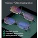 Luckky Titanium Progressive Multifocal Reading Glasses +2.0 | Dual-Use Anti-Blue Light Vision Diamond-Ground Bifocals & Case - Shop Internationally! - Buy Online on GoSupps.com