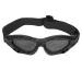 Soluptanisu lattice glasses Airsoft protective glasses made of mesh military metal adjustable tactical glasses for airsoft with external material CS shooting belt (black)