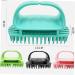 Plafope 2-in-1 Hair Shampoo Brush & Massager - Green Hair Scalp Cleaner for Miniatures & Dolls House | Adult Size 11x6cm - Buy Online on GoSupps.com